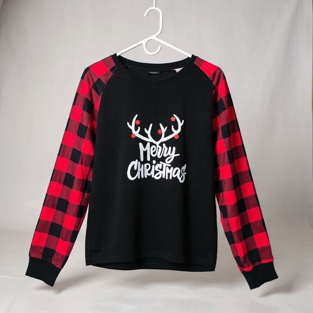 Christmas Pajamas Women Large Holiday Pajama 2 Piece Set Buffalo Plaid Comfy - Picture 3 of 12